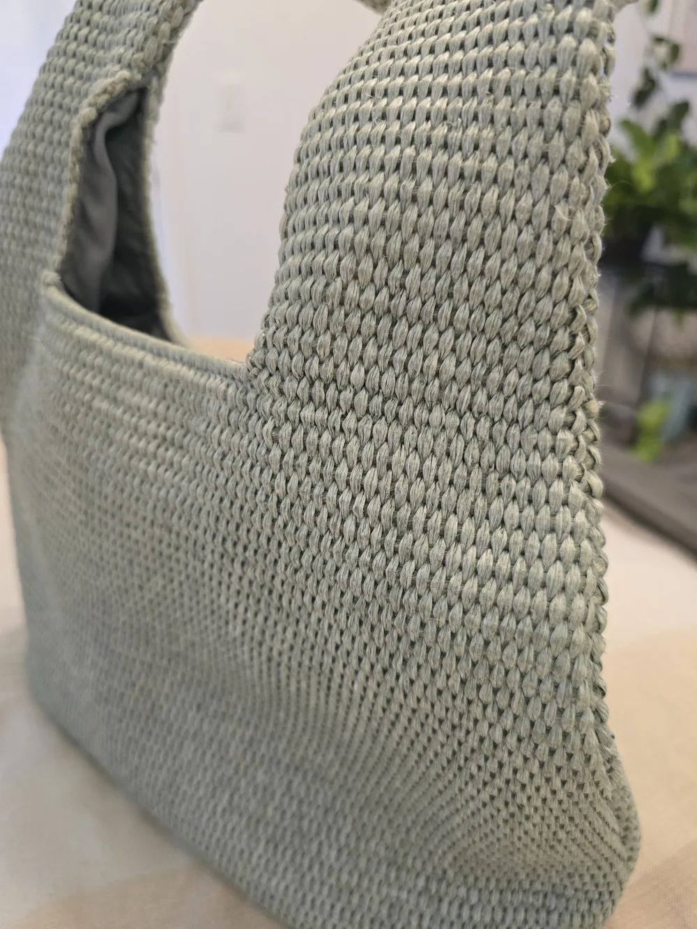 Forever 21 Woven Shoulder Bag in Sage Green